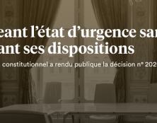 Les rassemblements privés de plus de 10 personnes autorisés par le Conseil constitutionnel. Et donc les messes à domicile