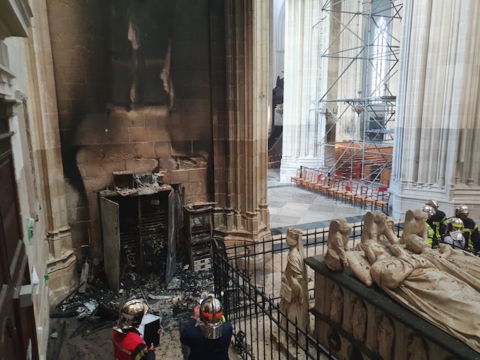 L’assassin incendiaire de la cathédrale cathédrale de Nantes reconnaît avoir menti