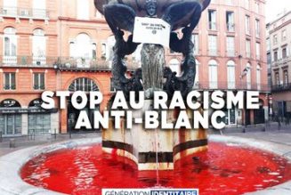 Ce matin à Toulouse, Génération identitaire dit stop au racisme anti-blanc
