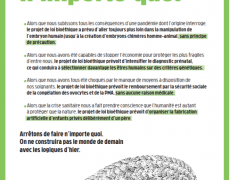 Campagnes contre le projet de loi bioéthique