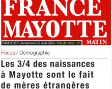 Mayotte :  ¾ des naissances sont le fait de mères étrangères