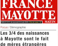 Mayotte :  ¾ des naissances sont le fait de mères étrangères