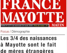 Mayotte :  ¾ des naissances sont le fait de mères étrangères