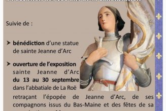 Centième anniversaire de la canonisation de Jeanne d’Arc à La Roe