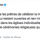 Les églises sont ouvertes
