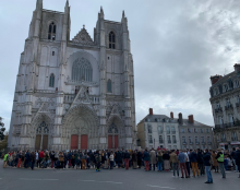 Manifestation pour la messe dimanche à Nantes
