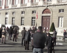 Manifestation pour la liberté de culte à Chambéry