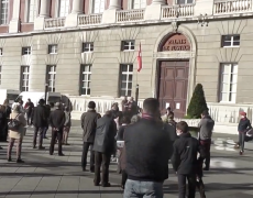 Manifestation pour la liberté de culte à Chambéry