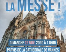 Manifestation pour la messe à Vannes