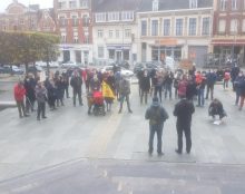 Mgr Dollmann présent parmi les manifestants à Cambrai