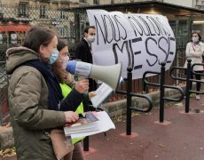 Manifestations pour la messe à Viroflay, Vendôme, Fontainebleau, Brest, Moulins, Lille, Toulouse, Vichy, Compiègne, Angers, Le Mans, Caen