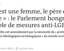 Des mesures pro-familles deviennent des mesures anti-LGBT : la novlangue du Monde