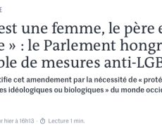 Des mesures pro-familles deviennent des mesures anti-LGBT : la novlangue du Monde