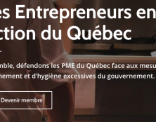 Des entrepreneurs québécois contre la dictature sanitaire