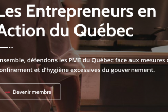 Des entrepreneurs québécois contre la dictature sanitaire