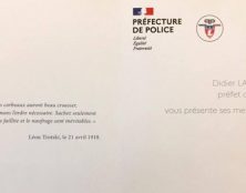 Que dirait-on d’un préfet de police qui aurait mis en exergue de sa carte de vœux des phrases d’Himmler ou de Goebbels ?