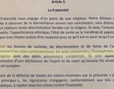 La charte de l’Islam de France ne condamne pas les actes antichrétiens