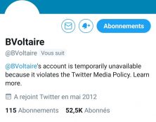 Le prétexte de Twitter pour censurer Boulevard Voltaire