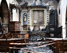 Une église incendiée en Corrèze
