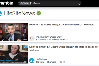YouTube censure LifeSiteNews