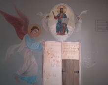 Fresque orientale, peinture murale, trompe l’œil d’art sacré par Jean-Joseph Chevalier à Ste Maxime