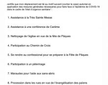 Confinés, n’oubliez pas de vous munir de la nouvelle attestation de déplacement