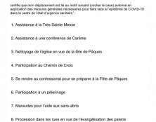 Confinés, n’oubliez pas de vous munir de la nouvelle attestation de déplacement