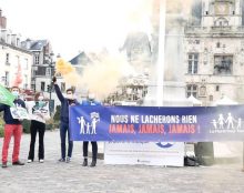 Action contre le projet de loi bioéthique à Compiègne