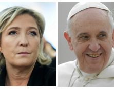 Le pape François serait inquiet des risques de voir Marine Le Pen gagner en 2022