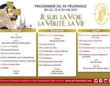 Voici le programme de ce 39ème pèlerinage de Chrétienté