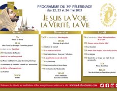 Voici le programme de ce 39ème pèlerinage de Chrétienté