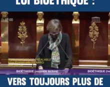 Motion de rejet déposée par le député Emmanuelle Ménard sur le projet de loi bioéthique