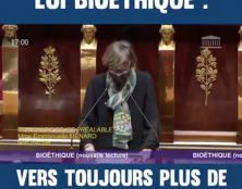 Motion de rejet déposée par le député Emmanuelle Ménard sur le projet de loi bioéthique