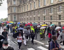 Manifestation en cours contre le passe sanitaire de l’Assemblée Nationale jusqu’au Conseil Constitutionnel