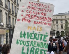 Nouvelles manifestations contre le passeport sanitaire
