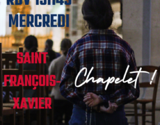 Chapelet à Saint François-Xavier 19h45