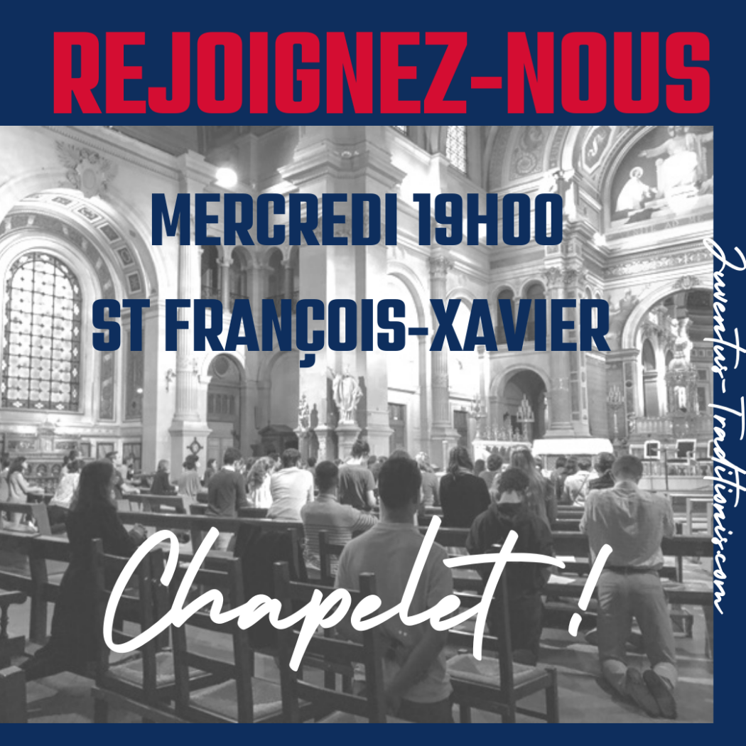 Paris : chapelet en église Saint-François-Xavier pour demander le retour de la messe des étudiants