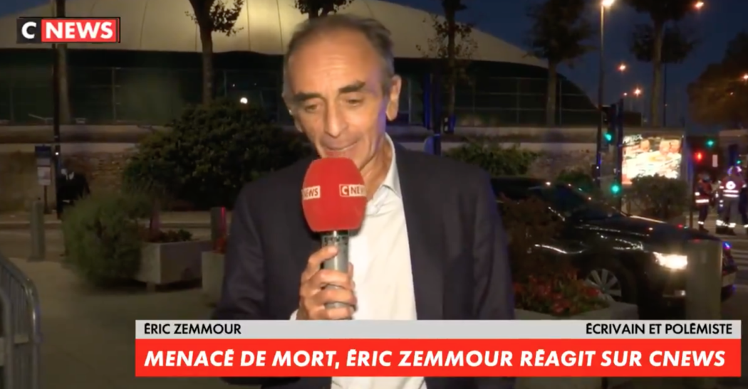 Eric Zemmour menacé de mort : «C’est ce qui arrive à beaucoup de Français tous les jours, moi j’ai la chance d’être protégé»