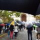 Saint-Germain-en-Laye : messe sous pluie