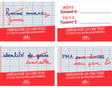 Partout en France 50 000 affiches contre la théorie du genre ont été collées