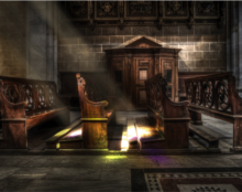 Pousser la porte d’une église …