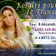 Rosaire pour la France – samedi 4 décembre 10h : Ars-sur-Moselle / Metz-Vallières