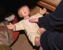 Vols des santons de la crèche à Locronan (29)