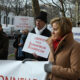 21e manifestation devant la nonciature