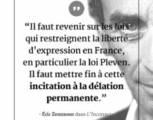 Le harcèlement judiciaire contre Eric Zemmour continue