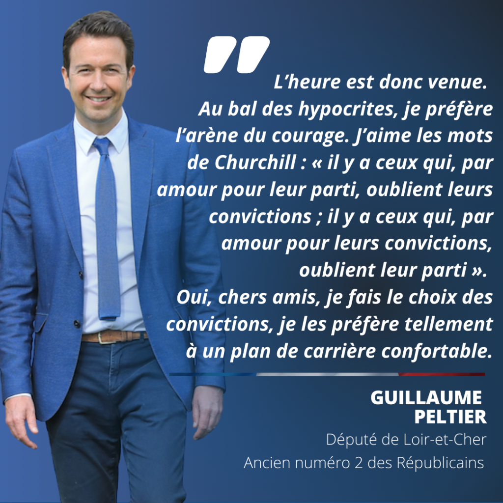 Guillaume Peltier, député LR et ancien n°2 de LR, décide de rejoindre Eric Zemmour