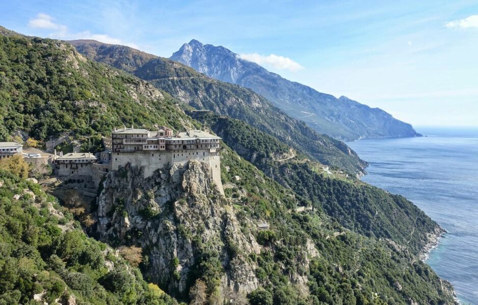 1800 moines sur le Mont Athos