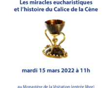 15 mars : conférence sur les miracles eucharistiques