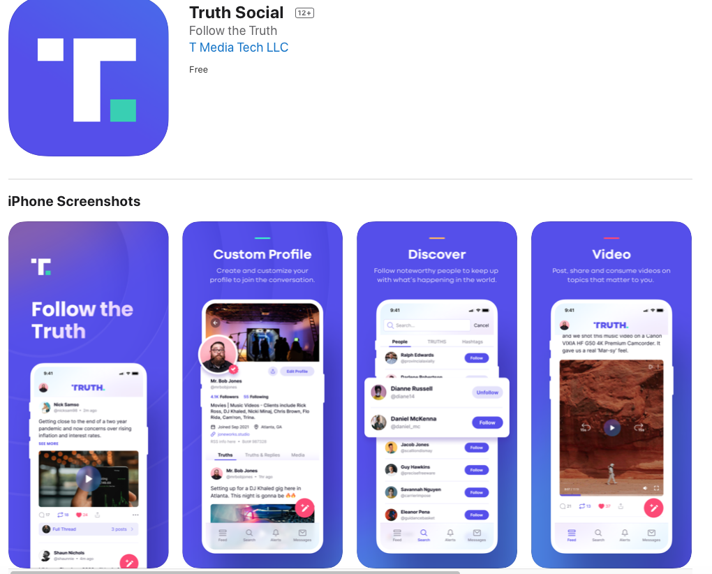 «Truth Social», le nouveau réseau social de Donald Trump