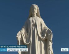 Une statue de la sainte Vierge les ennuie
